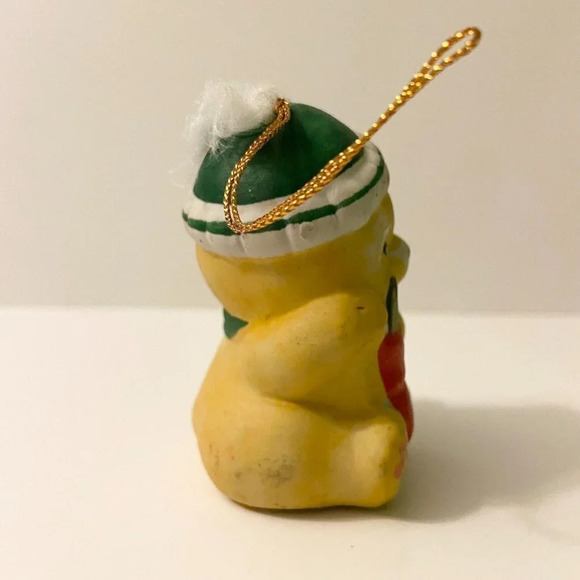 Christmas Chimer Bisque Porcelain Ornament Lisas  Creations Bear Chimer - Picture 6 of 16